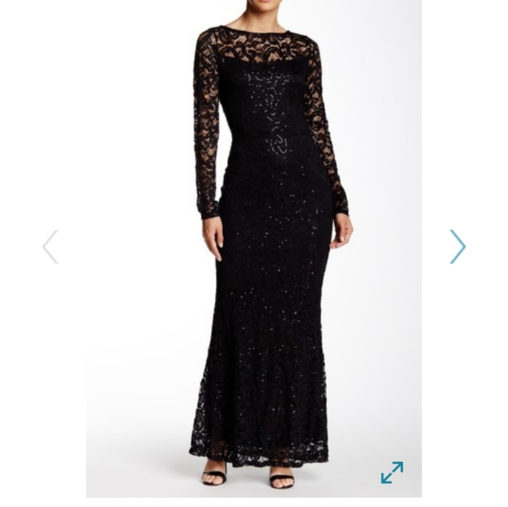 Sequin evening gown